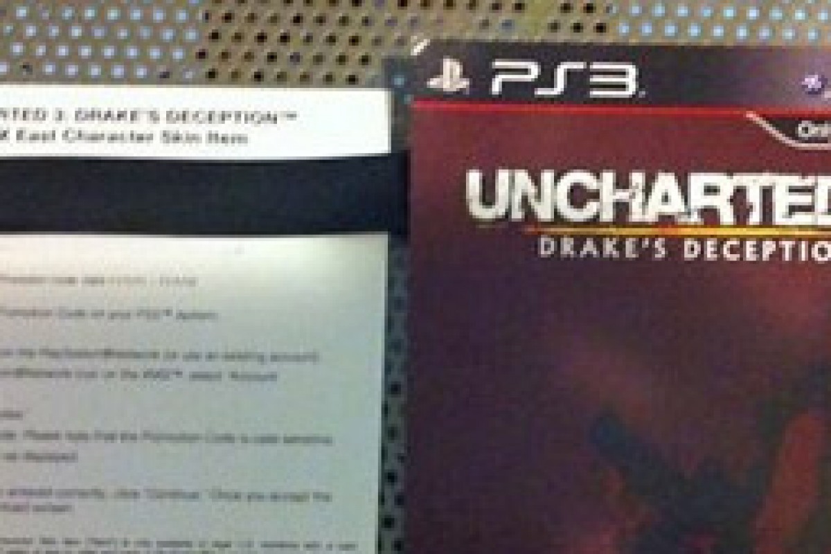 UNCHARTED 3 DLC Codes Selling on Open Market via eBay